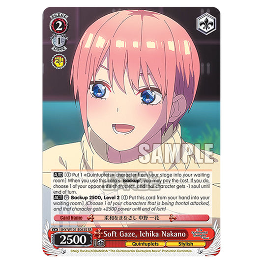 Weiss Schwarz - The Quintessential Quintuplets Movie - Soft Gaze, Ichika Nakano (SR) 5HY/W101-E063S