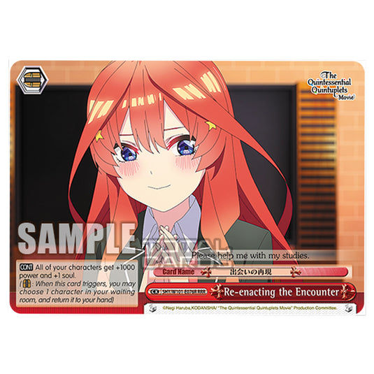 Weiss Schwarz - The Quintessential Quintuplets Movie - Re-enacting the Encounter (RRR) 5HY/W101-E076R