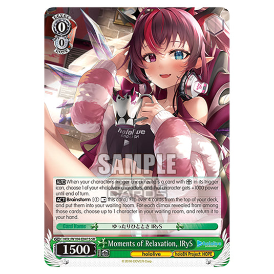 Weiss Schwarz - Hololive Production Vol. 2 - Moments of Relaxation, IRyS (SR) HOL/W104-E041S