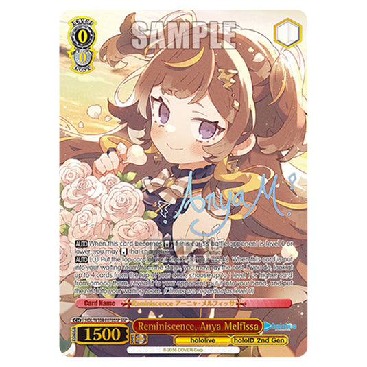 Weiss Schwarz - Hololive Production Vol. 2 - Reminiscence, Anya Melfissa (SSP) HOL/W104-E078SSP