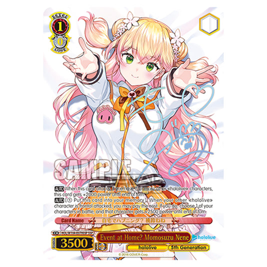 Weiss Schwarz - Hololive Production Vol. 2 - Event at Home? Momosuzu Nene (SSP) HOL/W104-E079SSP