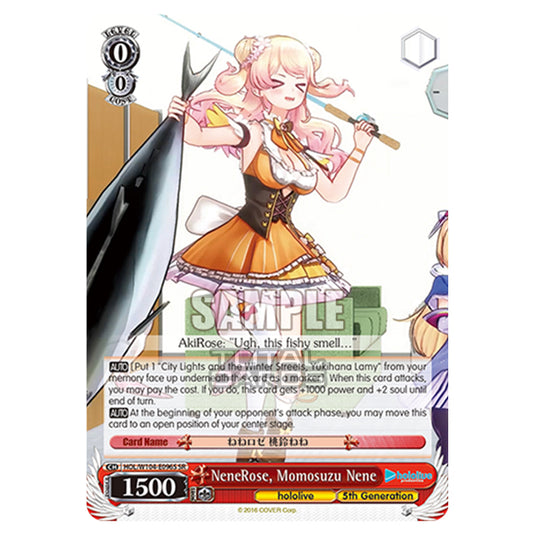 Weiss Schwarz - Hololive Production Vol. 2 - NeneRose, Momosuzu Nene (SR) HOL/W104-E096S