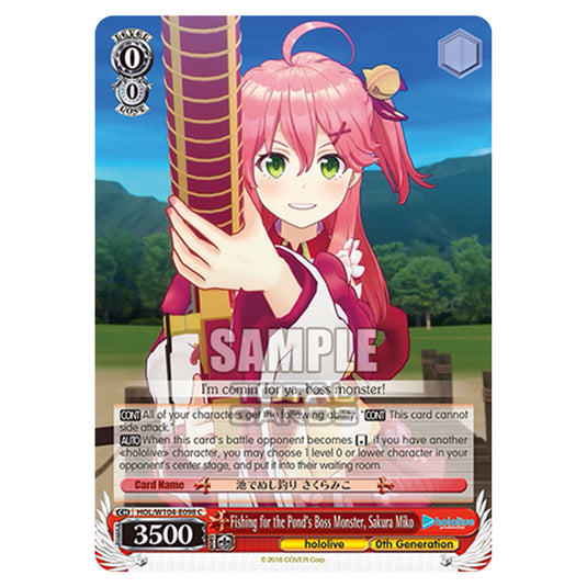 Weiss Schwarz - Hololive Production Vol. 2 - Fishing for the Pond’s Boss Monster, Sakura Miko (C) HOL/W104-E098