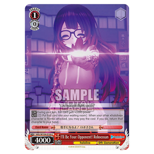 Weiss Schwarz - Hololive Production Vol. 2 - I'll Be Your Opponent! Robocosan (C) HOL/W104-E100