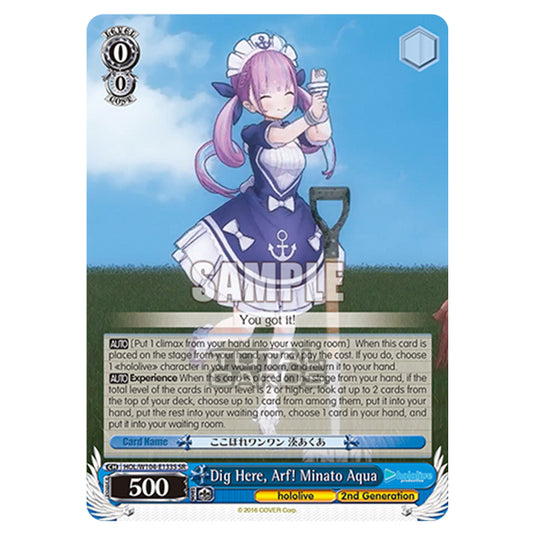 Weiss Schwarz - Hololive Production Vol. 2 - Dig Here, Arf! Minato Aqua (SR) HOL/W104-E133S