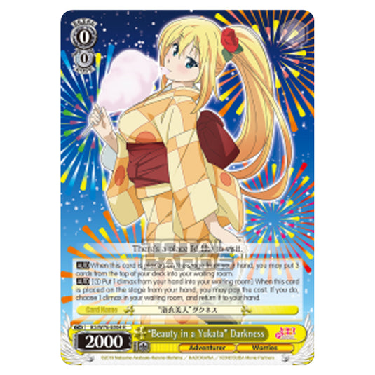 Weiss Schwarz - KONOSUBA - God’s blessing on this wonderful world! Legend of Crimson - "Beauty in a Yukata" Darkness (Rare) KS/W76-E004