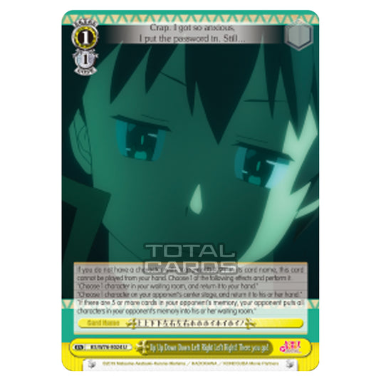 Weiss Schwarz - KONOSUBA - God’s blessing on this wonderful world! Legend of Crimson - Up Up Down Down Left Right Left Right! There you go! (Uncommon) KS/W76-E024