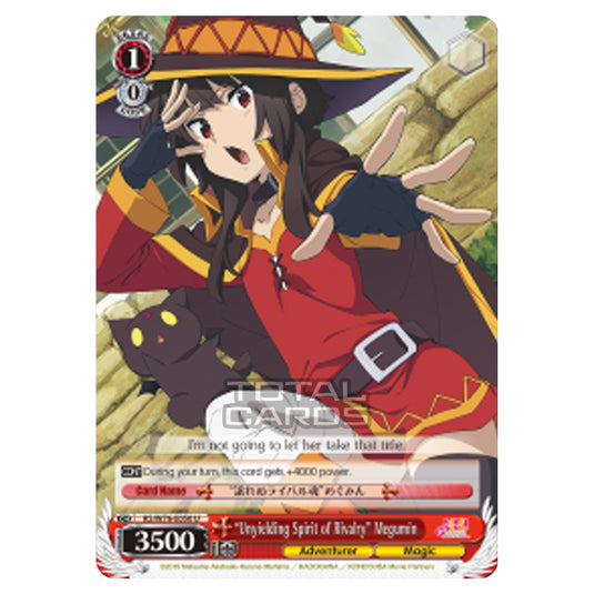 Weiss Schwarz - KONOSUBA - God’s blessing on this wonderful world! Legend of Crimson - "Unyielding Spirit of Rivalry" Megumin (Uncommon) KS/W76-E050