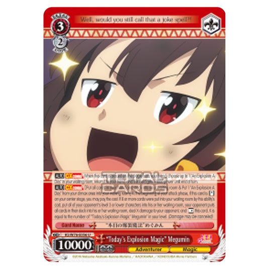 Weiss Schwarz - KONOSUBA - God’s blessing on this wonderful world! Legend of Crimson - "Today's Explosion Magic" Megumin (Uncommon) KS/W76-E056