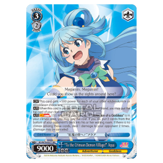 Weiss Schwarz - KONOSUBA - God’s blessing on this wonderful world! Legend of Crimson - "To the Crimson Demon Village!" Aqua (Double Rare) KS/W76-E077