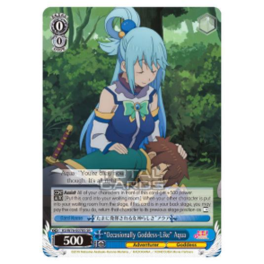 Weiss Schwarz - KONOSUBA - God’s blessing on this wonderful world! Legend of Crimson - "Occasionally Goddess-Like" Aqua (Super Rare) KS/W76-E078S