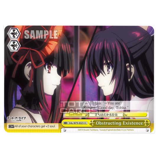 Weiss Schwarz - Date A Live - Obstructing Existence (CC) DAL/W79-E025