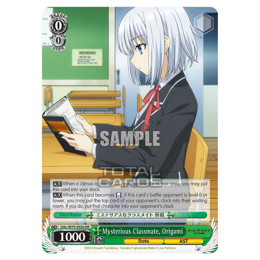 Weiss Schwarz - Date A Live - Mysterious Classmate, Origami (RR) DAL/W79-E026