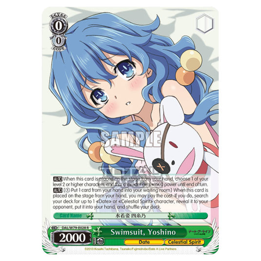 Weiss Schwarz - Date A Live - Swimsuit, Yoshino (R) DAL/W79-E028