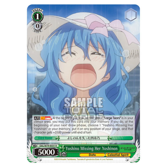 Weiss Schwarz - Date A Live - Yoshino Missing Her Yoshinon (R) DAL/W79-E031