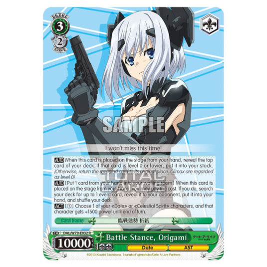 Weiss Schwarz - Date A Live - Battle Stance, Origami (R) DAL/W79-E032