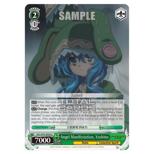 Weiss Schwarz - Date A Live - Angel Manifestation, Yoshino (U) DAL/W79-E038