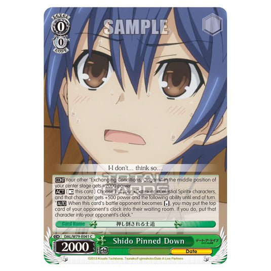 Weiss Schwarz - Date A Live - Shido Pinned Down (C) DAL/W79-E041