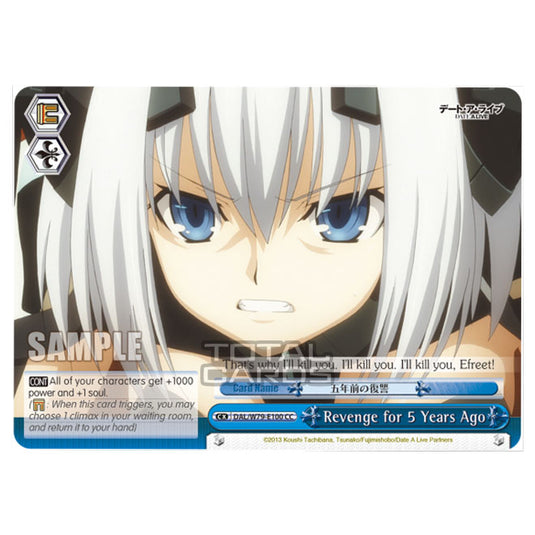 Weiss Schwarz - Date A Live - Revenge for 5 Years Ago (CC) DAL/W79-E100