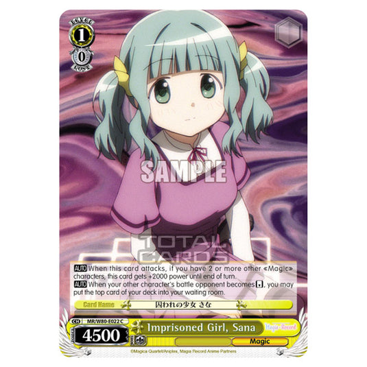 Weiss Schwarz - Magia Record: Puella Magi Madoka Magica Side Story - Imprisoned Girl, Sana (C) MR/W80-E022