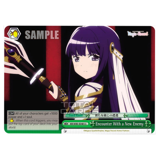 Weiss Schwarz - Magia Record: Puella Magi Madoka Magica Side Story - Encounter With a New Enemy (CC) MR/W80-E048