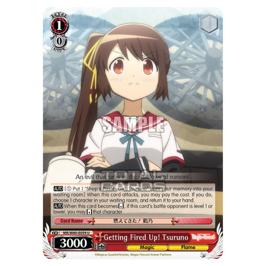 Weiss Schwarz - Magia Record: Puella Magi Madoka Magica Side Story - Getting Fired Up! Tsuruno (U) MR/W80-E059