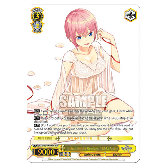 Weiss Schwarz - The Quintessential Quintuplets - The Quintessential Quintuplets, Ichika Nakano (HYR) 5HY/W83-E003HYR