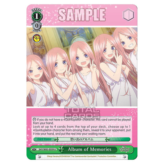 Weiss Schwarz - The Quintessential Quintuplets - Album of Memories (U) 5HY/W83-E059