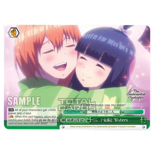 Weiss Schwarz - The Quintessential Quintuplets - Like Sisters (RRR) 5HY/W83-E061R