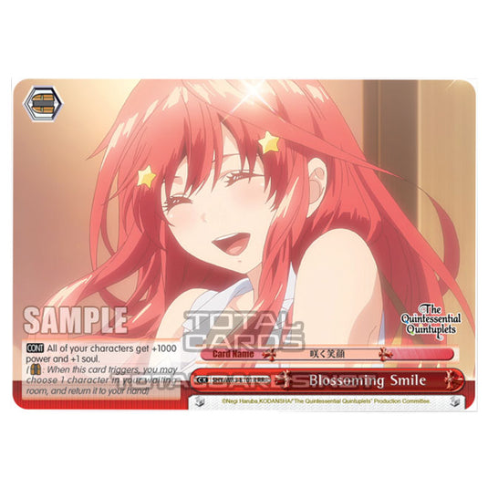 Weiss Schwarz - The Quintessential Quintuplets - Blossoming Smile (RRR) 5HY/W83-E101R