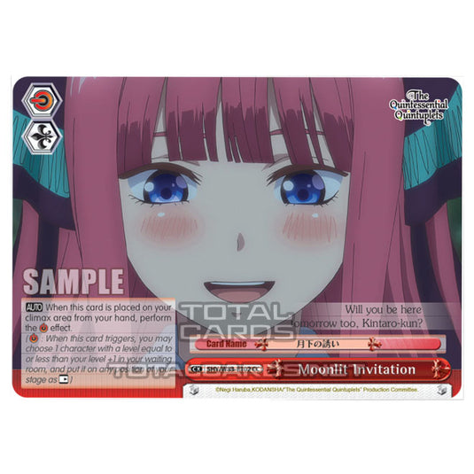 Weiss Schwarz - The Quintessential Quintuplets - Moonlit Invitation (CC) 5HY/W83-E102