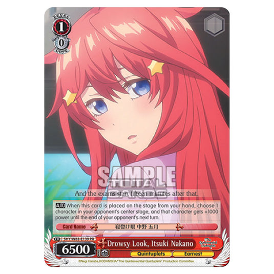 Weiss Schwarz - The Quintessential Quintuplets - Drowsy Look, Itsuki Nakano (PR) 5HY/W83-E139