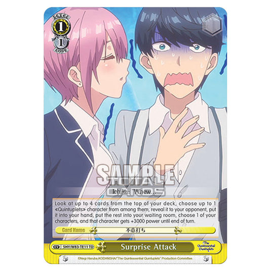 Weiss Schwarz - The Quintessential Quintuplets - Quintessential Box - Surprise Attack (TD) 5HY/W83-TE11