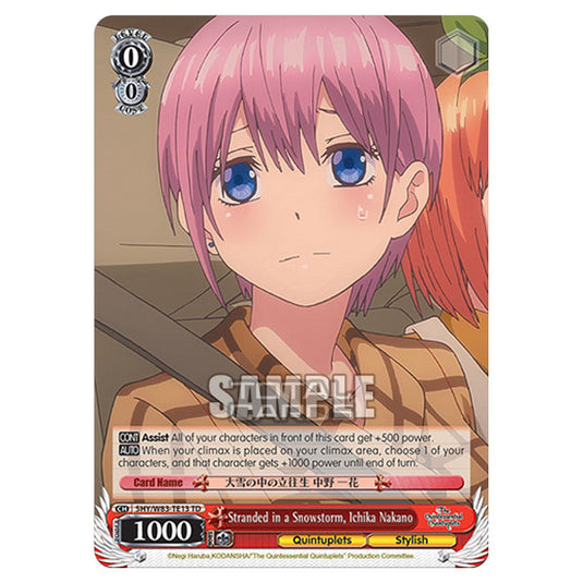 Weiss Schwarz - The Quintessential Quintuplets - Quintessential Box - Stranded in a Snowstorm, Ichika Nakano (TD) 5HY/W83-TE13