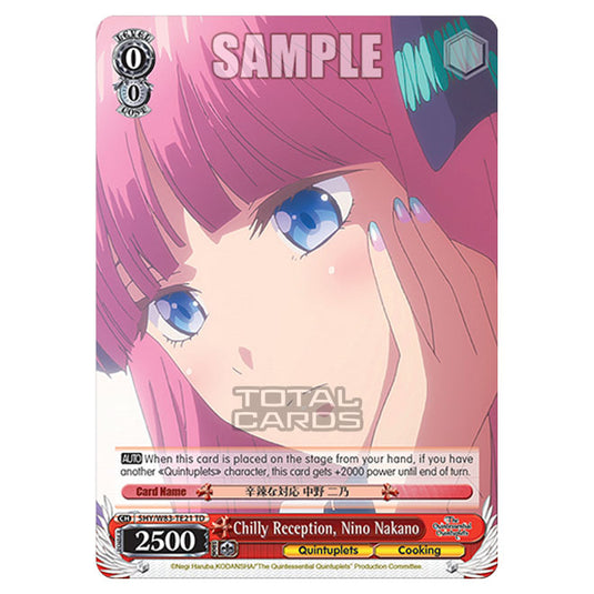 Weiss Schwarz - The Quintessential Quintuplets - Quintessential Box - Chilly Reception, Nino Nakano (TD) 5HY/W83-TE21