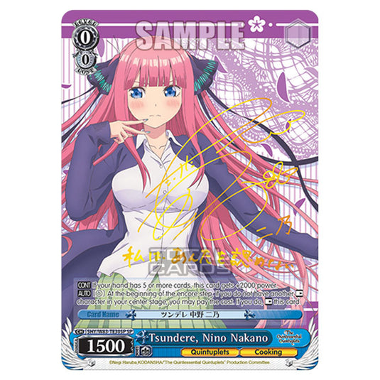 Weiss Schwarz - The Quintessential Quintuplets - Quintessential Box - Tsundere, Nino Nakano (SP) 5HY/W83-TE30SP