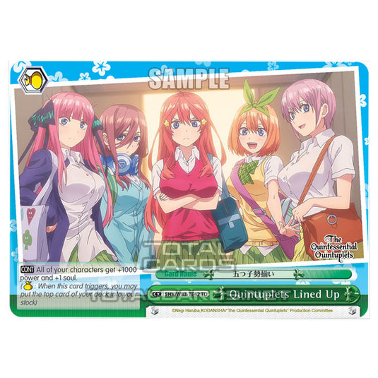 Weiss Schwarz - The Quintessential Quintuplets - Quintessential Box - Quintuplets Lined Up (TD) 5HY/W83-TE42