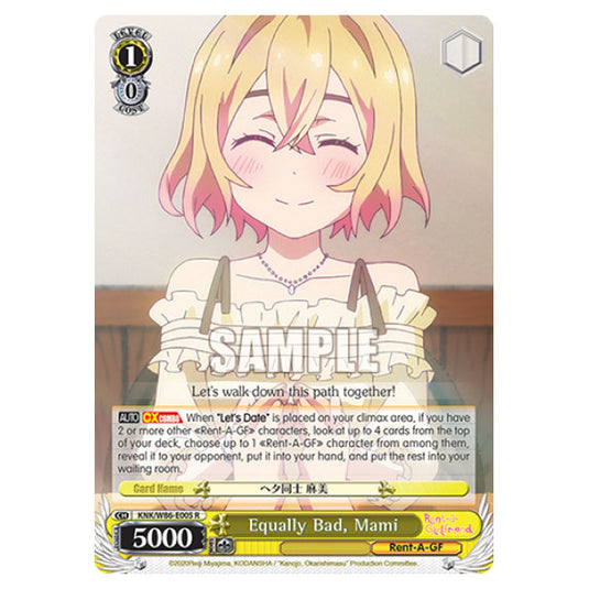 Weiss Schwarz - Rent-A-Girlfriend - Equally Bad, Mami (R) KNK/W86-E005