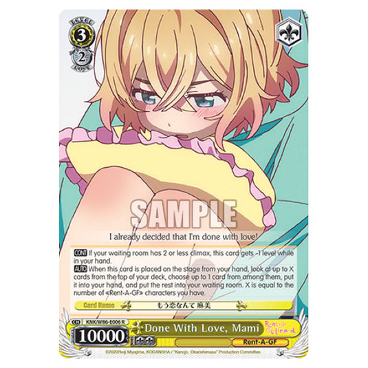 Weiss Schwarz - Rent-A-Girlfriend - Done With Love, Mami (R) KNK/W86-E006