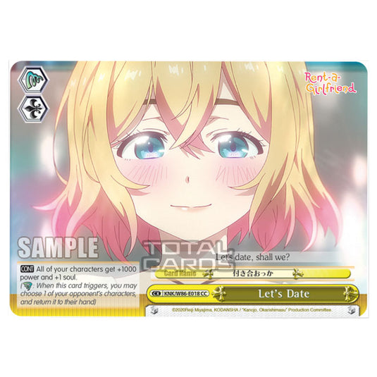 Weiss Schwarz - Rent-A-Girlfriend - Let's Date (CC) KNK/W86-E018