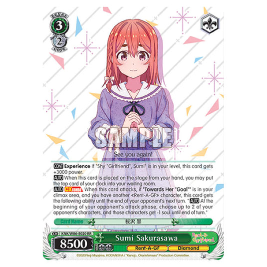 Weiss Schwarz - Rent-A-Girlfriend - Sumi Sakurasawa (RR) KNK/W86-E020