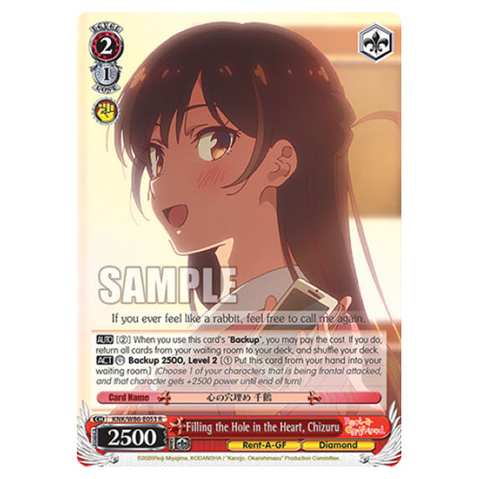 Weiss Schwarz - Rent-A-Girlfriend - Filling the Hole in the Heart, Chizuru (R) KNK/W86-E053