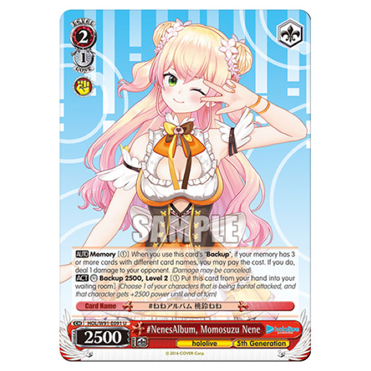 Weiss Schwarz - Hololive Production - NenesAlbum, Momosuzu Nene (U) HOL/W91-E091