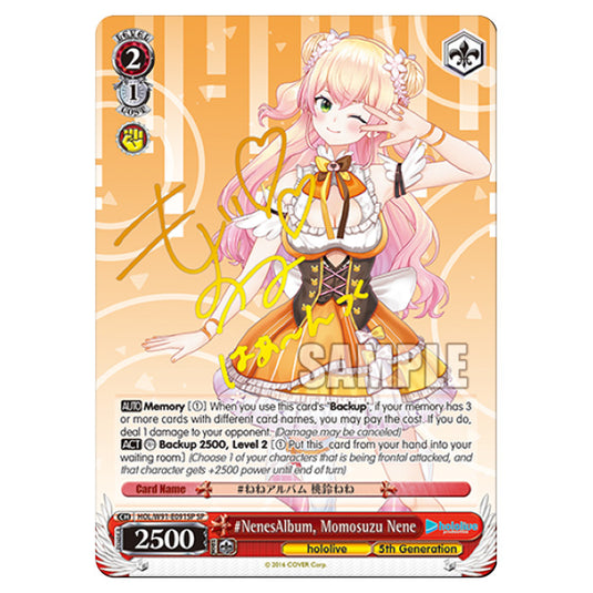 Weiss Schwarz - Hololive Production - NenesAlbum, Momosuzu Nene (SSP) HOL/W91-E091SP