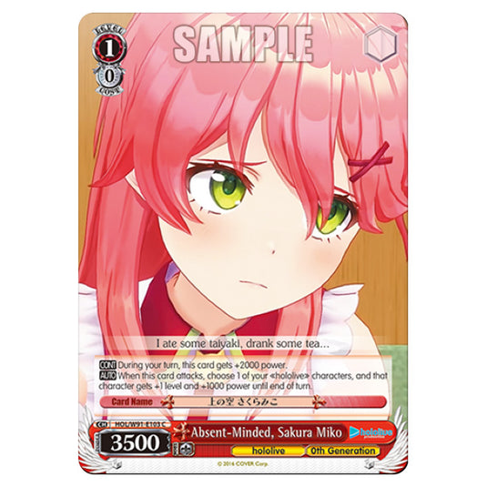 Weiss Schwarz - Hololive Production - Absent-Minded, Sakura Miko (C) HOL/W91-E103