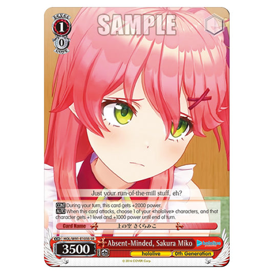 Weiss Schwarz - Hololive Production - Absent-Minded, Sakura Miko (SP) HOL/W91-E103S