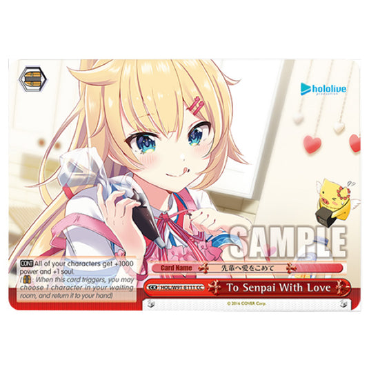 Weiss Schwarz - Hololive Production - To Senpai With Love (CC) HOL/W91-E111