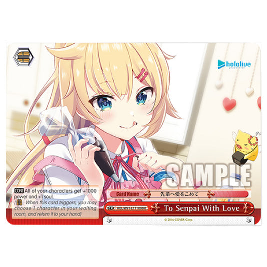 Weiss Schwarz - Hololive Production - To Senpai With Love (SR) HOL/W91-E111R