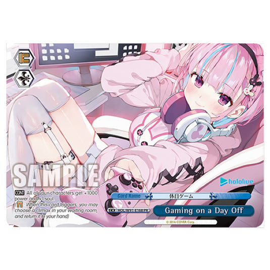 Weiss Schwarz - Hololive Production - Gaming on a Day Off (PR) HOL/W91-E168