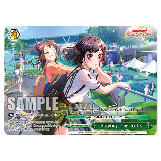 Weiss Schwarz -  BanG Dream! Girls Band Party! - 5th Anniversary - Staying True to Us (PR) BD/W95-E128